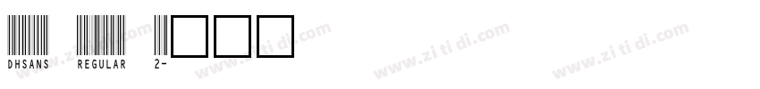 DHSans Regular 2字体转换